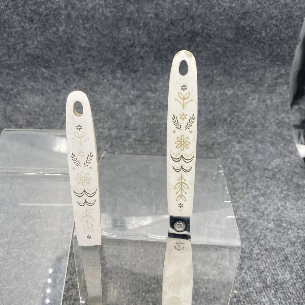 Vtg Ekco Flint Harvest Wheat Small Gravy Ladle & Sandwich Spreader Knife Set